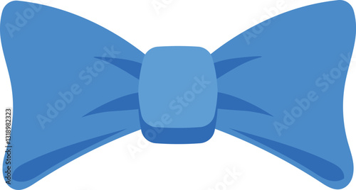 Blue bow necktie festive accessory