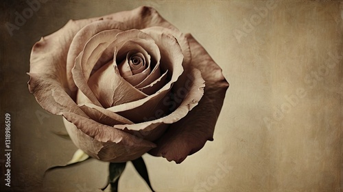 A rose is the main focus of the image, with its petals and stem visible