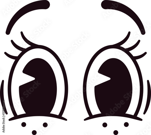 Funny face mascot vector illustration