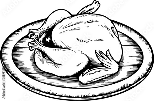 Thanksgiving feast preparation kitchen food rustic setting top-down perspective culinary tradition