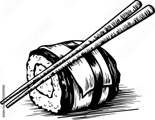 Sushi preparation event japanese cuisine food kitchen close-up view culinary craftsmanship