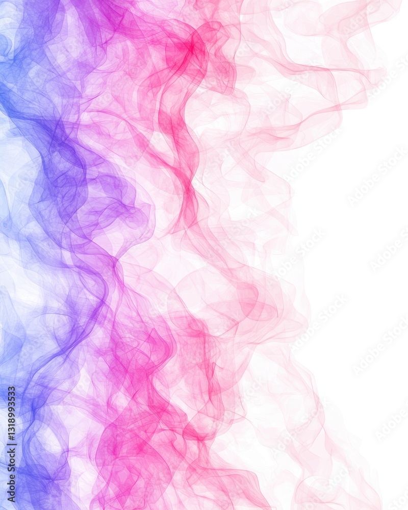Fototapeta premium Abstract Pink Purple Swirling Smoke Design Flowing Wave Background Texture