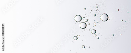 The texture of a cosmetic skin serum or body gel or moisturizer or shampoo. Copy space