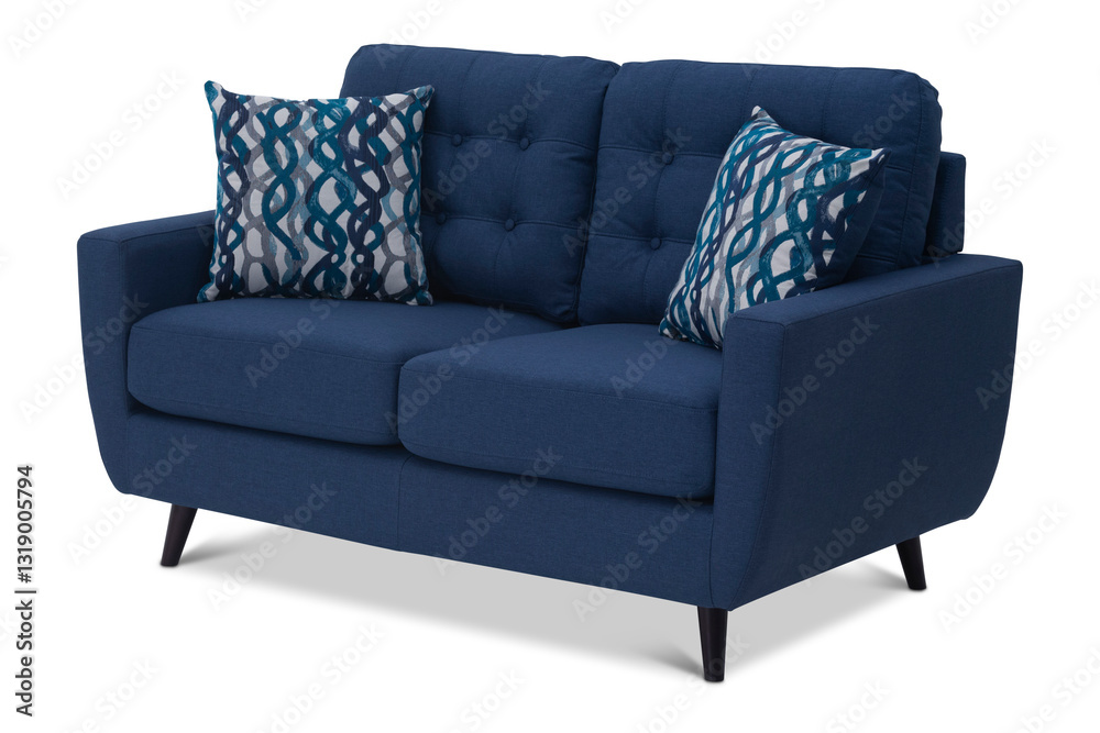 Fototapeta premium sofa with pillow isolated on transparent background