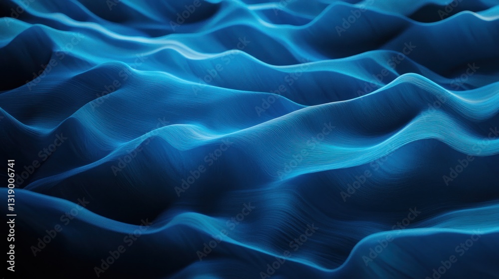 Obraz premium Abstract Blue Waves