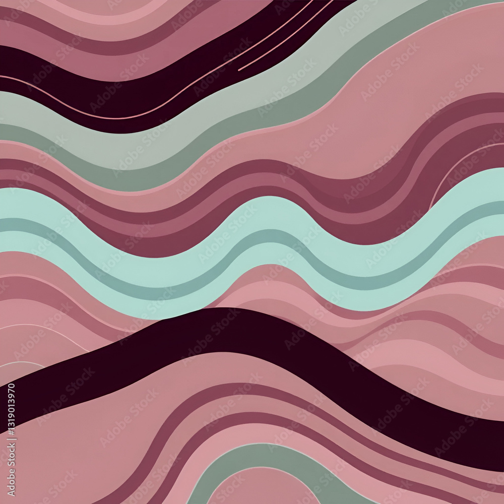 Fototapeta premium Wavy, zigzag, criss-cross lines. Vector illustration.