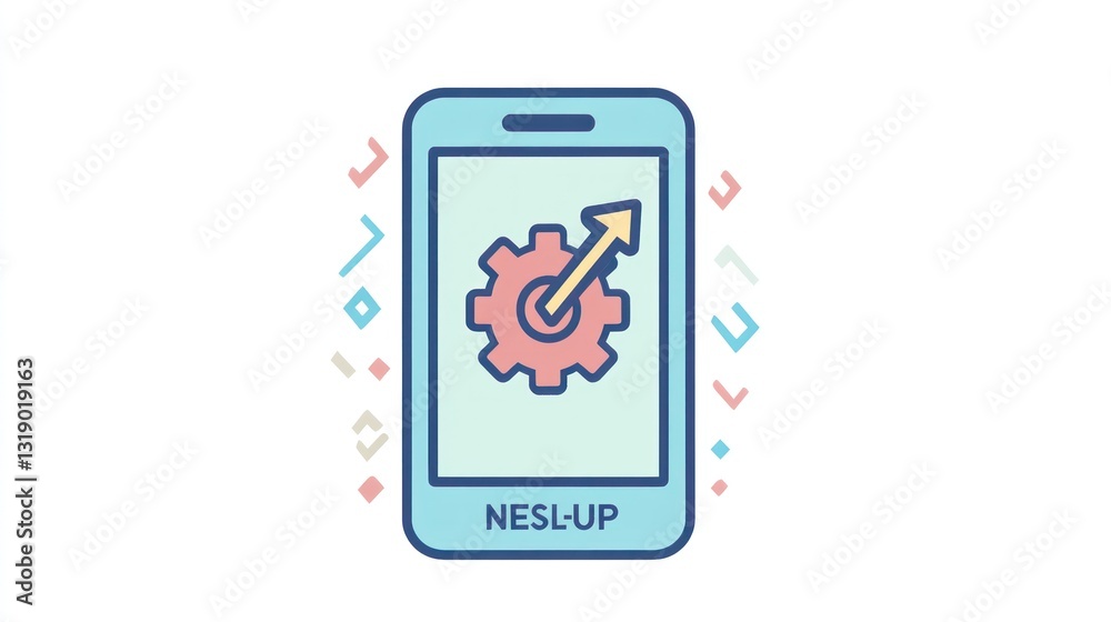 Mobile App Improvement, Growth, Progress, Technology Icon Mobile App Improvement, Growth, Progress, Technology Icon