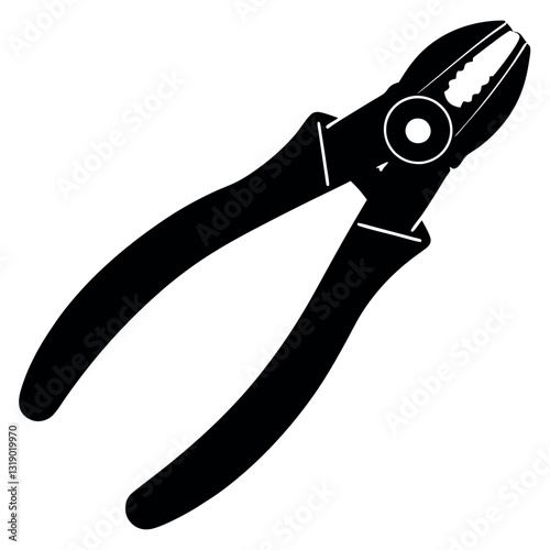 Pliers with a concave gripping.