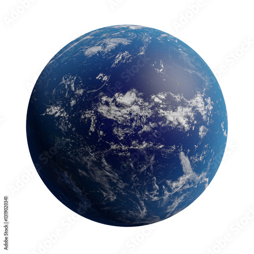 Fototapeta Naklejka Na Ścianę i Meble -  Realistic earth planet isolated on transparent background, PNG