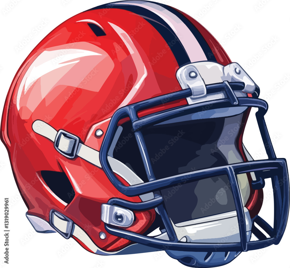 American Football Helmet Vector Illustration American Football Helmet Vector Illustration