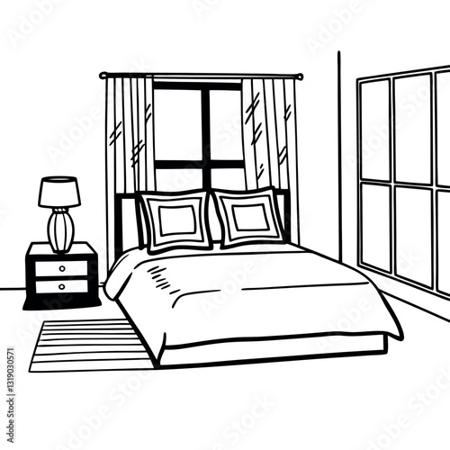 Relaxing bedroom retreat a tranquil bedroom.