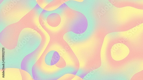 Easter Background with Pastel Colors A soft, abstract background featuring fluid shapes in pastel colors, creating a calming and modern aesthetic suitable for digital design and creative projects.