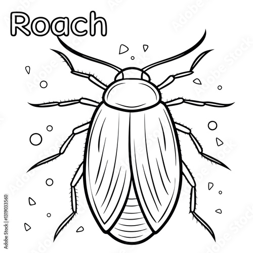 Roach with-a rounded body and legs.