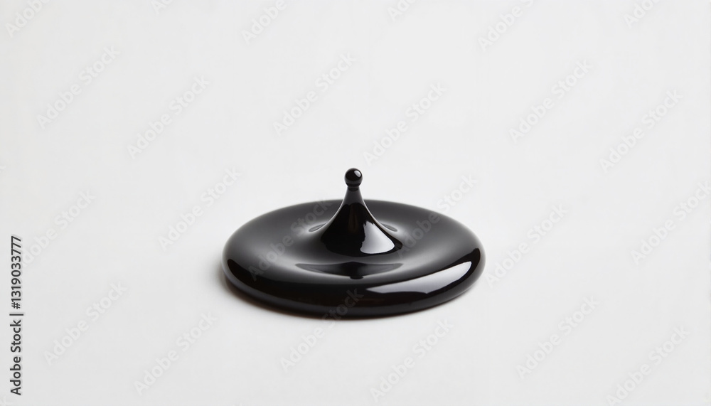 Black liquid droplet in a smooth round shape for creative designs, digital art, websites, backgrounds, presentations, and abstract illustrations Black liquid droplet in a smooth round shape for creative designs, digital art, websites, backgrounds, presentations, and abstract illustrations
