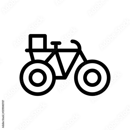 bicycle line icon