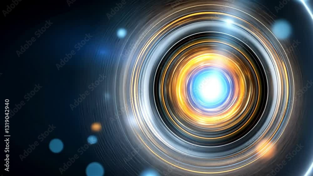 Massive fusion reactor core glowing with futuristic plasma energy