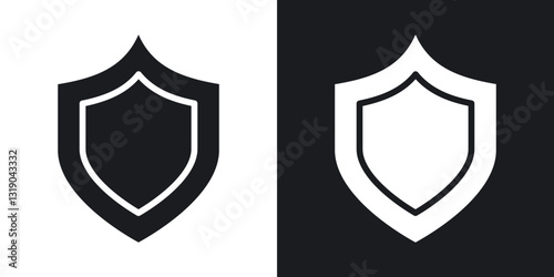 Durable icons in solid black and white collection