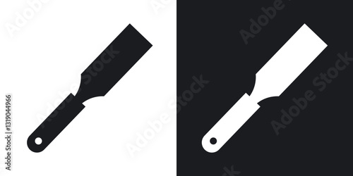 Chisel icons in solid black and white collection