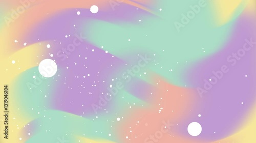 Easter Background with Pastel Colors A soft, abstract background featuring pastel colors and subtle gradients, creating a dreamy and ethereal atmosphere with scattered white dots resembling stars.