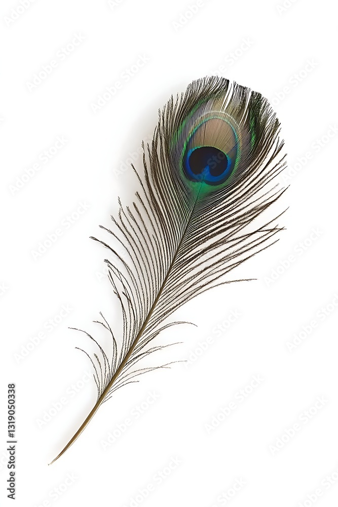 Fototapeta premium a close up of a peacock feather