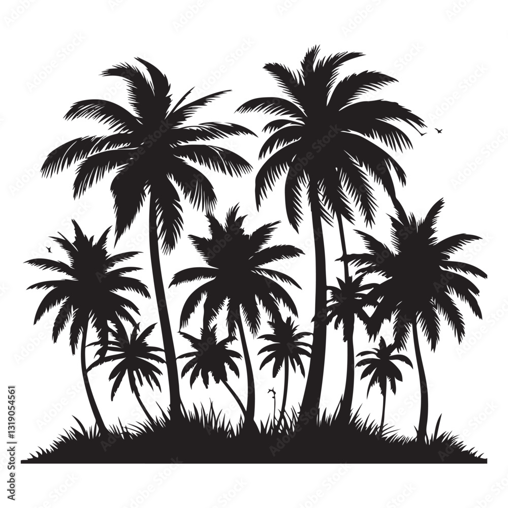 palm tree silhouette palm tree silhouette
