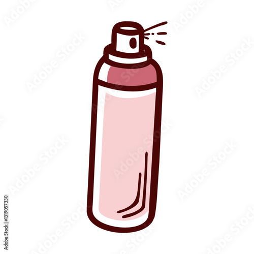 Hair spray icon with spray effect, personal care concept