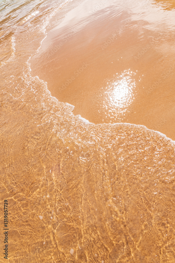 Fototapeta premium sand summer wave texture ocean sea