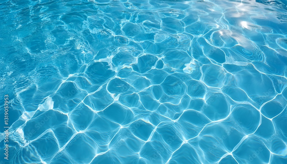 Photo of a seamless texture of crystal-clear pool water Photo of a seamless texture of crystal-clear pool water