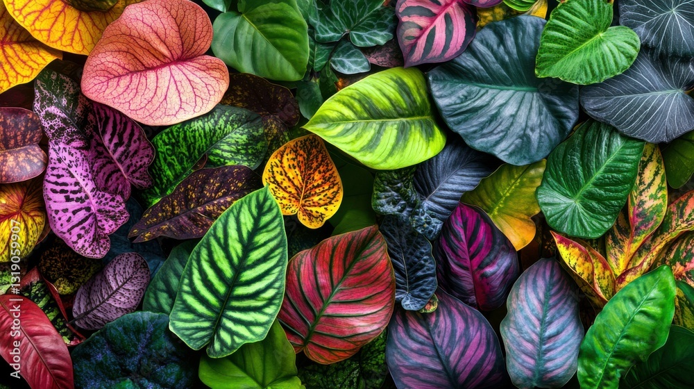 custom made wallpaper toronto digitalColorful Botanical Textures in Vibrant Garden Setting