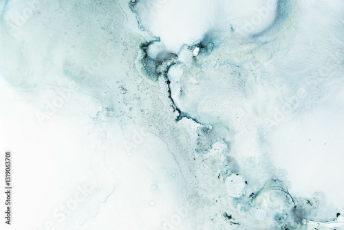 Swirling patterns in soft light tones reflect a tranquil Thai background with fluid ink effects.