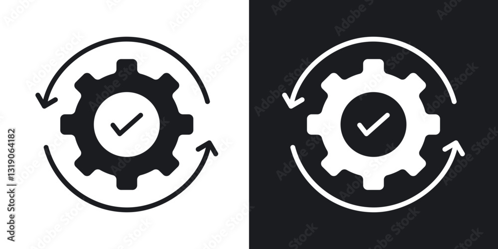 Optimization icons in solid black and white collection Optimization icons in solid black and white collection