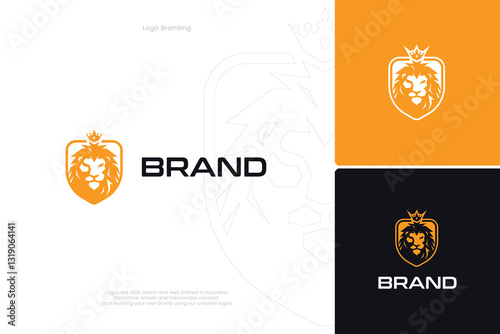Supreme King Lion Animal Logo