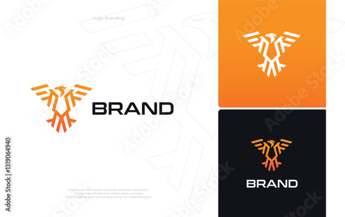 Falcon Digital Animals Logo Design
