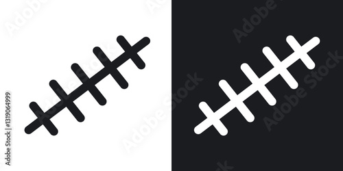 Scar icons in solid black and white collection
