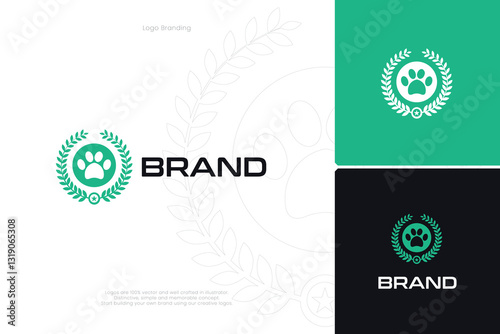 Dog Paw Clinic Animals Logo