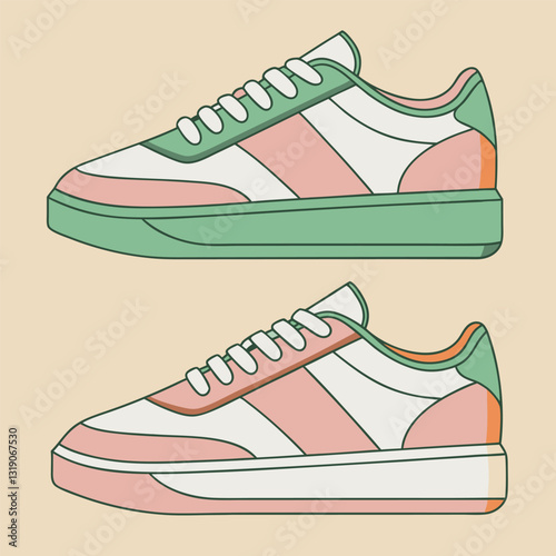 Sneakers vector illustration