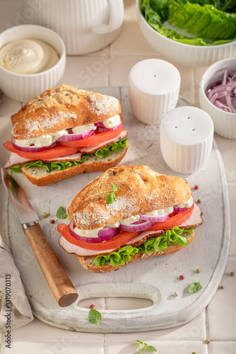 Spicy and flavorful sandwic...