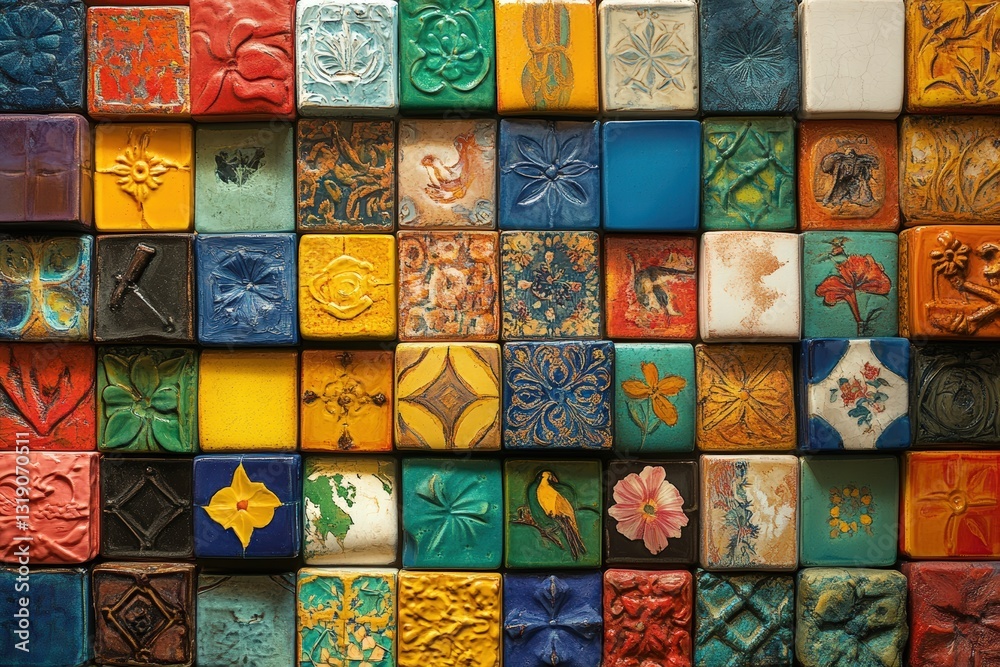 Obraz premium Spanish culture, like flamenco dancers and vibrant tiles, blending natures and dessert into a captivating visual feast