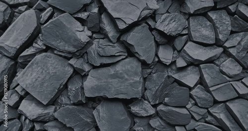 Slow zoom on textured black stone surface in 4K.
Slow-motion close-up of a rough black stone texture with gradual camera movement. 