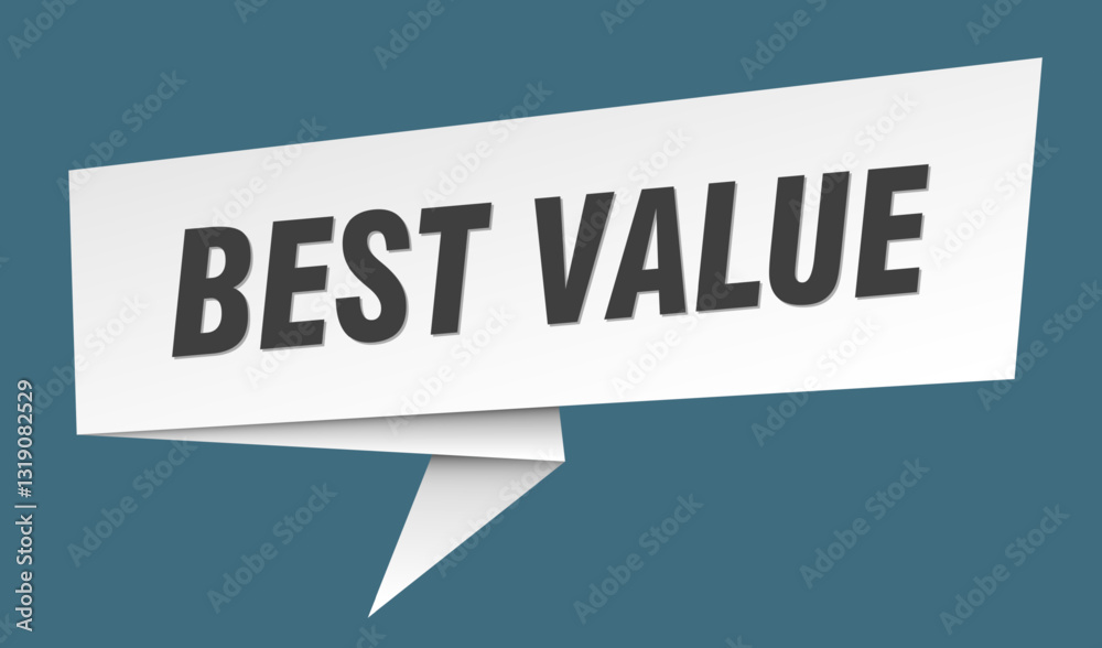 best value banner. best value speech bubble, label, sticker, sign template best value banner. best value speech bubble, label, sticker, sign template