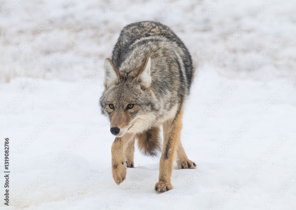 Fototapeta premium Coyote in the snow