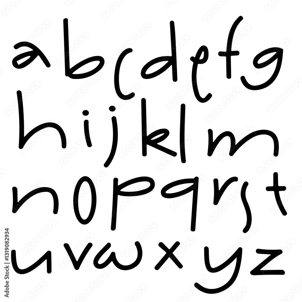 Alphabet Design Art Vector Signature
