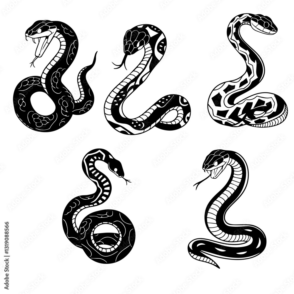 Obraz premium Cobra Snake Illustrations