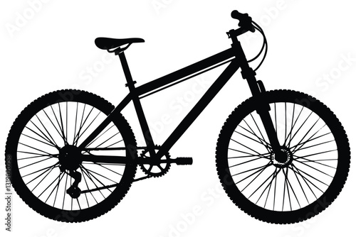 mountain bike side view silhouette