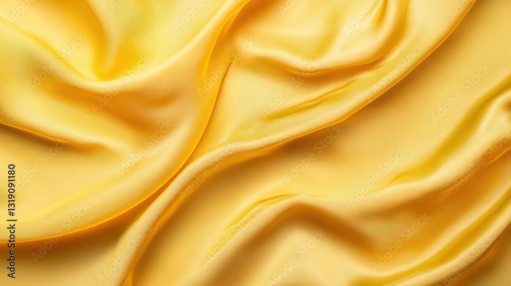 Fototapeta premium Abstract Yellow Satin Fabric Texture