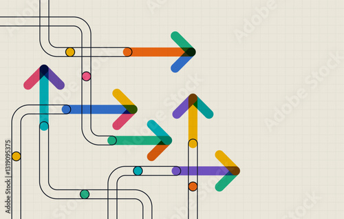 Abstract arrow direction. Business investment to success. financial data graph strategy. Technology background. High speed.