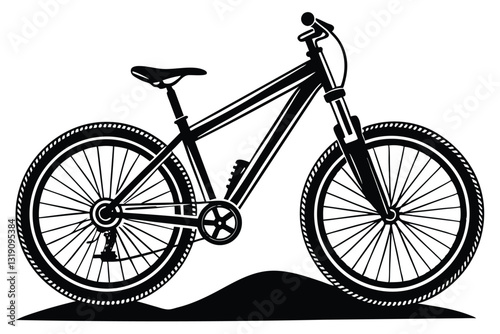 Mountain bike Silhouette design vector