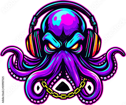 Mascot logo of Octopus Animal
