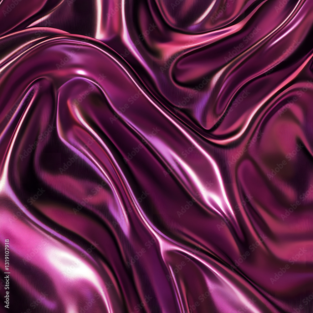 Obraz premium Luxurious Deep Purple Silk Drape Elegant Fabric Texture Background