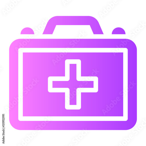 first aid kit gradient icon